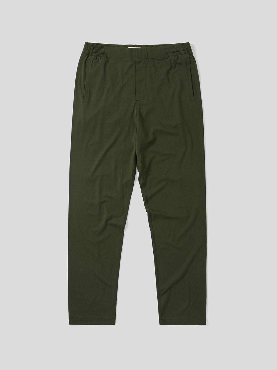 ZW COLLECTION 100% SILK PANTS - olive green